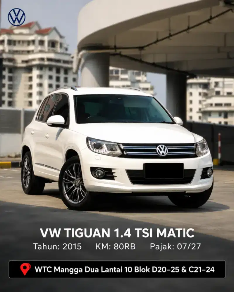 VW TIGUAN 1.4 MATIC TAHUN 2015 PUTIH