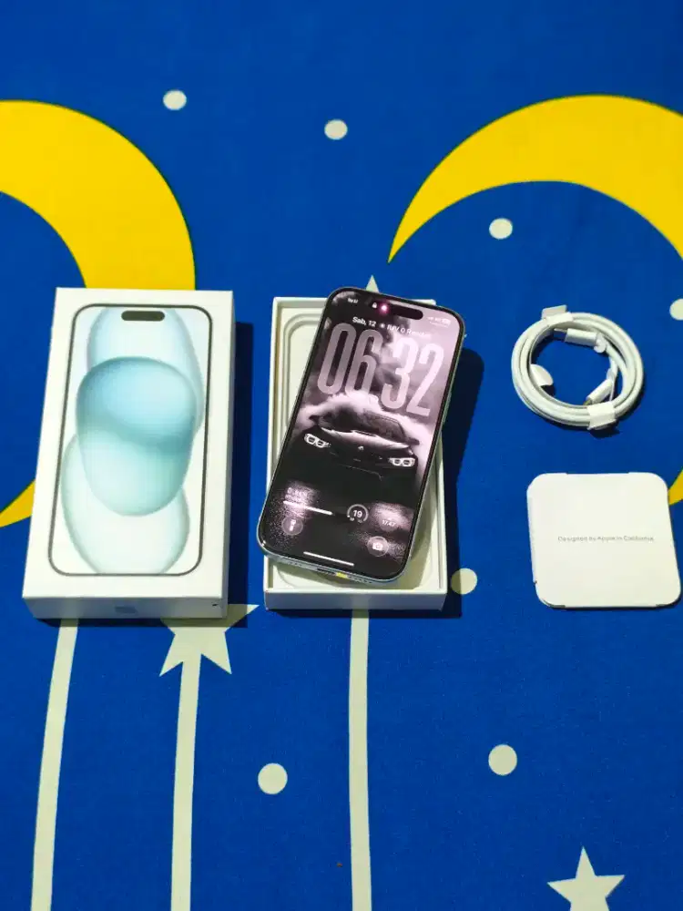 iPhone 15 128GB Blue Fullset inter All Operator