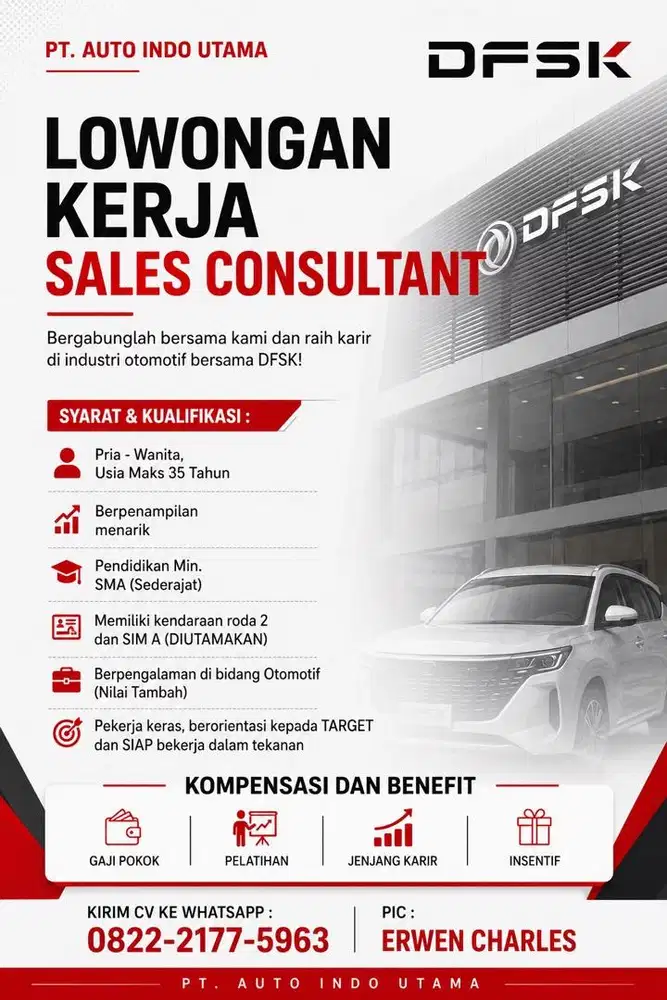 Buka lowongan kerja sales consultant