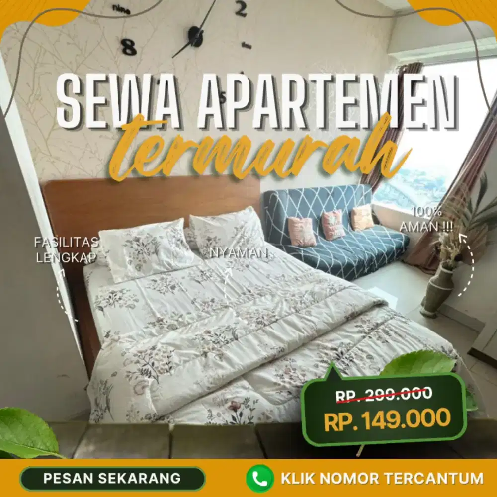 SEWA APARTEMEN HARIAN/TRANSIT SAYANA HARAPAN INDAH BEKASI TERMURAH