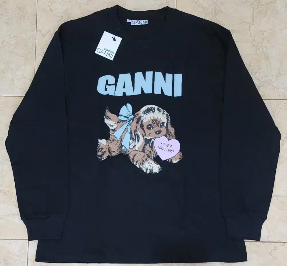 Kaos Lengan Panjang Ganni
