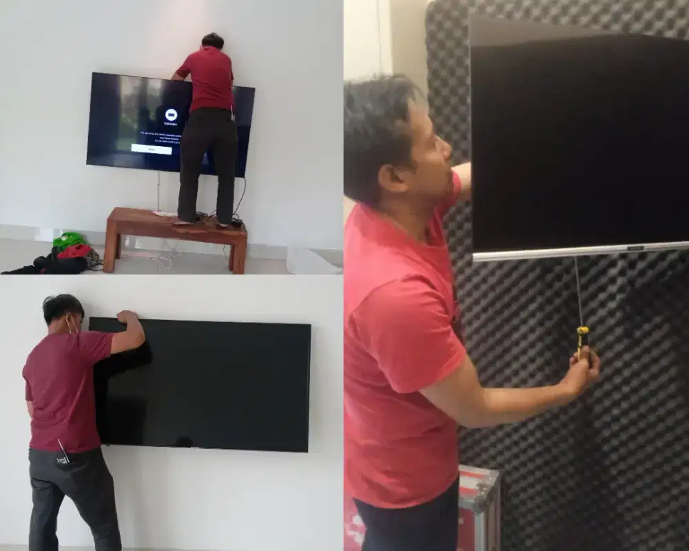 Braket +pasang atau jasa pasang terima rapih breket bracket led tv