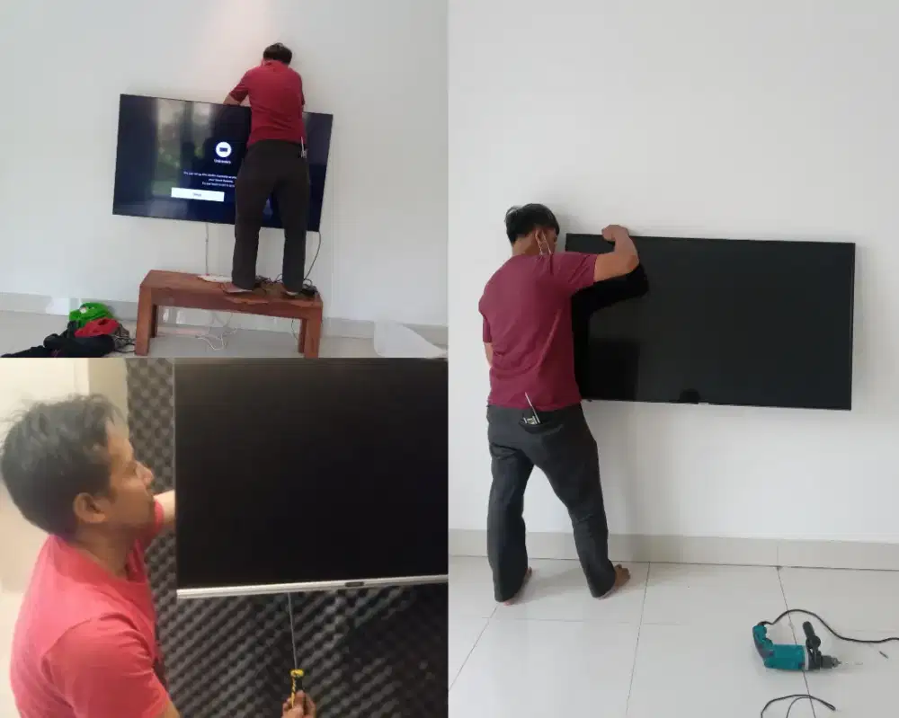 Braket +pasang atau jasa pasang terima rapih breket bracket led tv