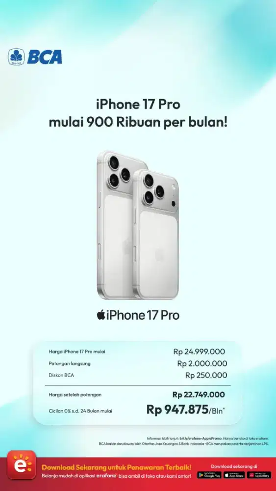 IPHONE 17 PRO MAX TERBARU DI ERAFONE MOJOAGUNG JOMBANG