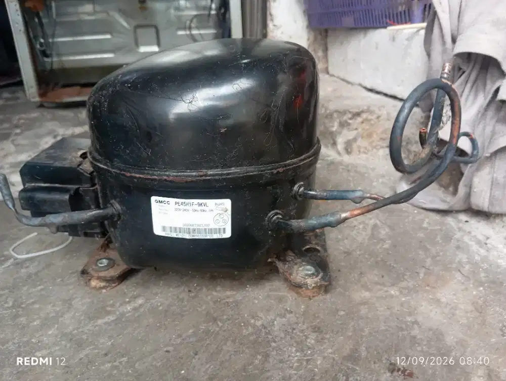 kompresor kulkas 2 pintu gmcc normal