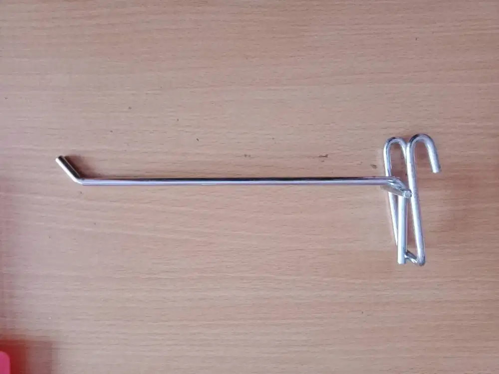 SINGLE HOOK CHROME 25 CM CANTOLAN DISPLAY GANTUNGAN AKSESORIS5875