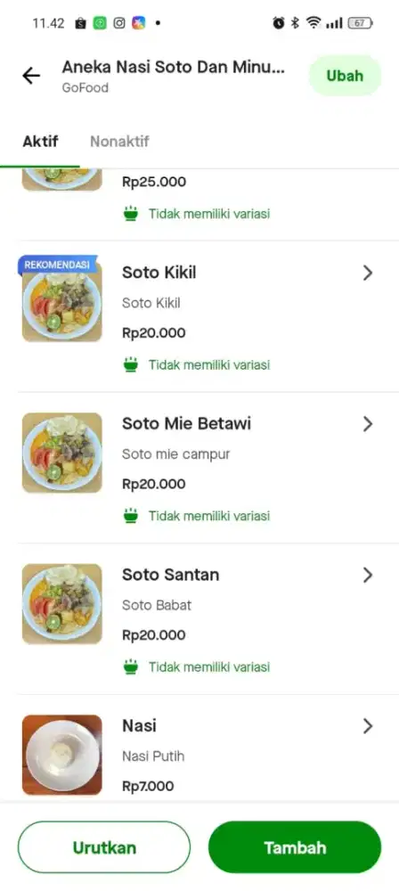 Dibutuhkan karyawan/i untuk RM soto Betawi