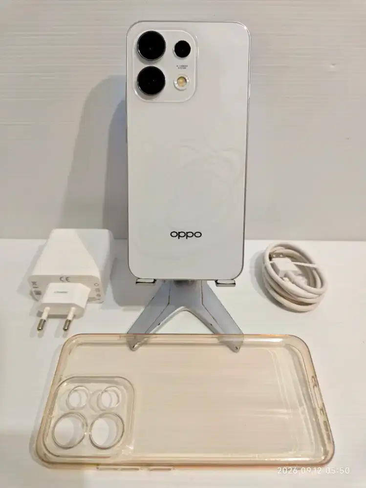 Oppo Reno 16F 5G 8/256 Gb Likenew 98% (HP + Cas) Resmi Juli 27 bisa TT