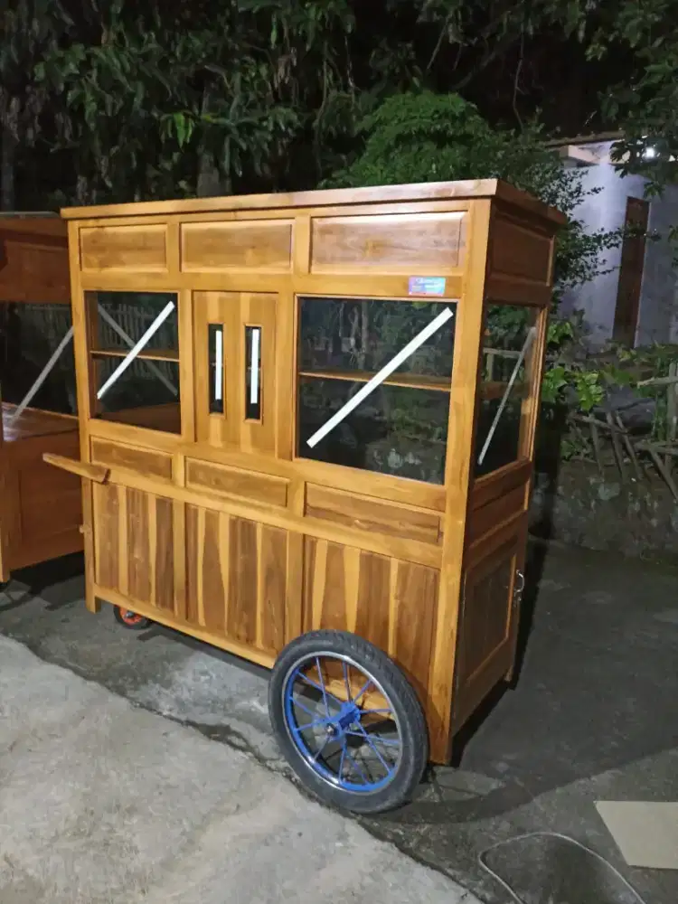 Sedia Gerobak Angkringan, Bakso Mie Ayam, Bubur, Sate, Soto, Pecel dll