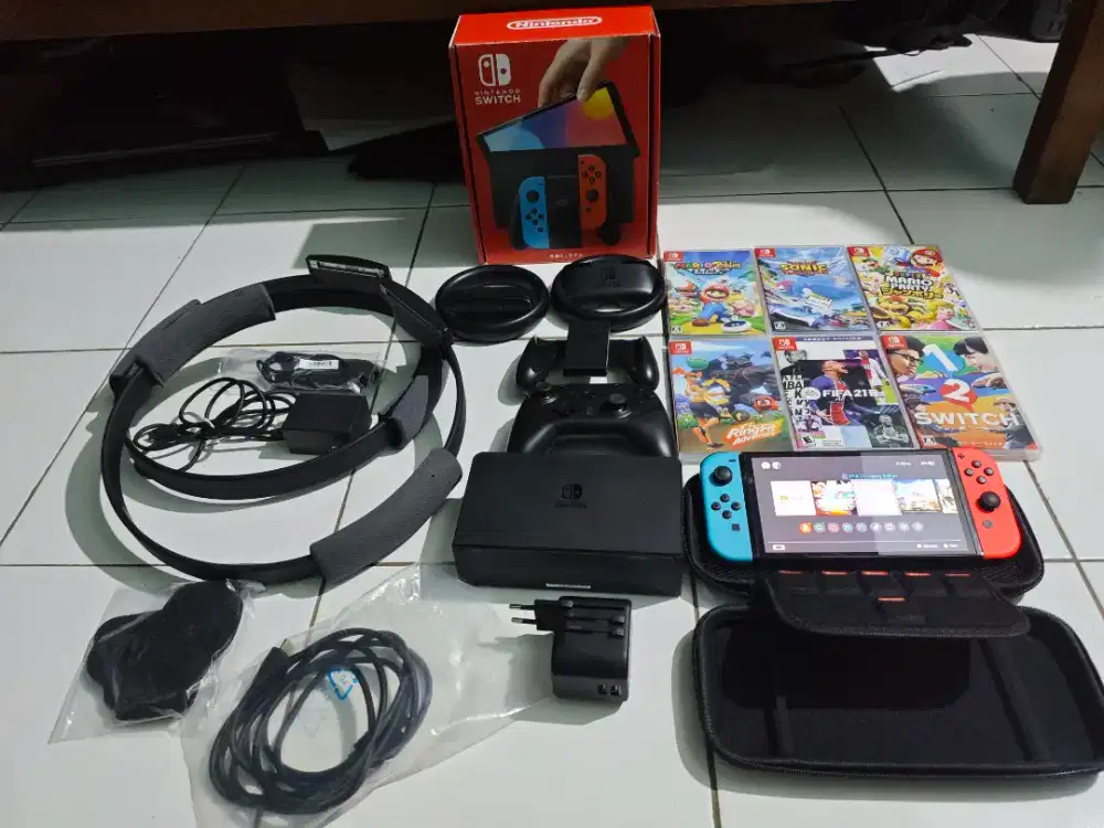 Ninetendo Switch Oled Fullset Nominus, Take All Murah Nego!!!