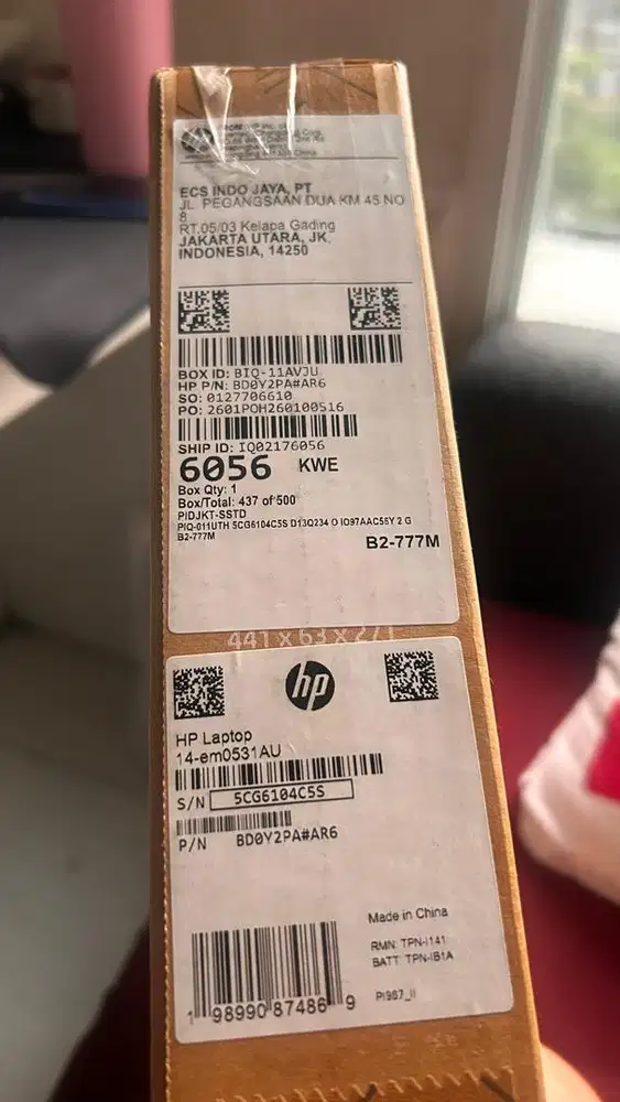 Laptop hp 14-em0531AU Ryzen 5