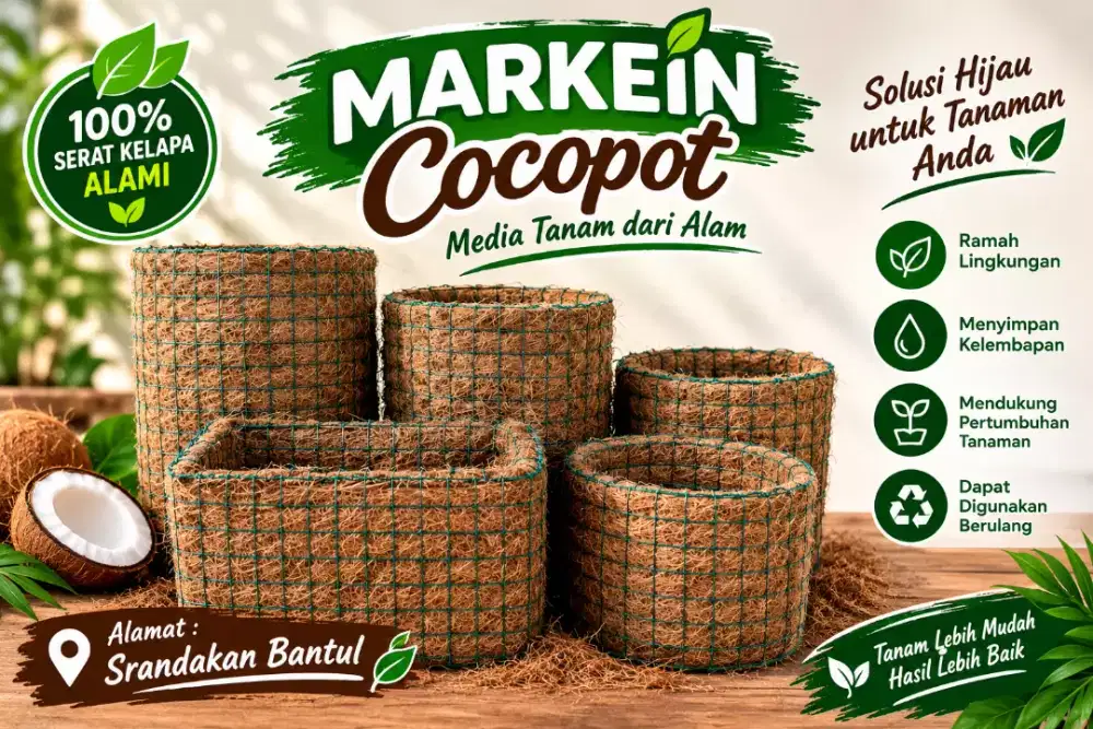 Pot bunga ramah lingkungan anggrek mawar kaktus adenium