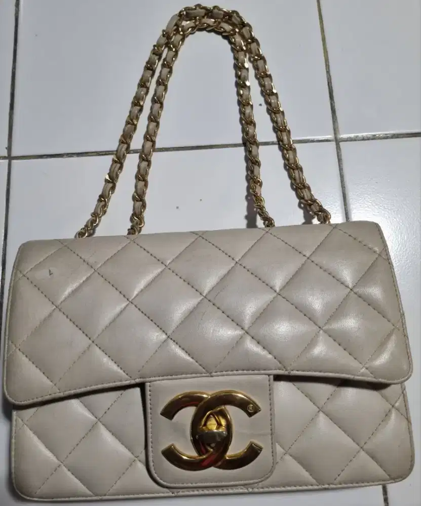 Tas Chanel vintage classic double flap bag Original