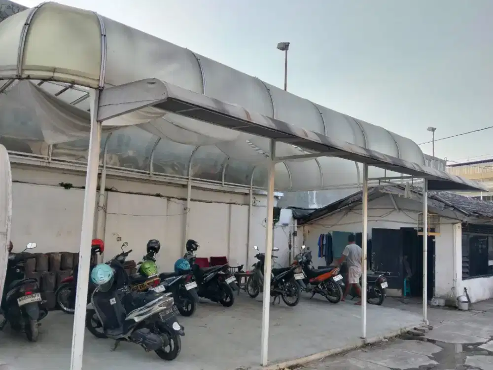 kanopi+booth cafe bekas