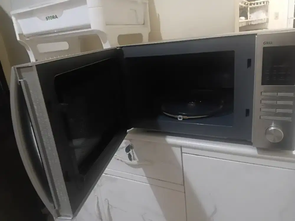 Microwave Grill Sharp 25L Stainless Steel - Normal Mulus Siap Pakai