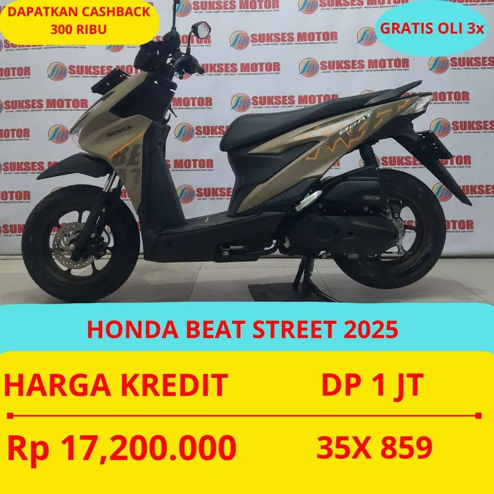 HONDA BEAT STREET 2025 DP MURAH 1 JUTA GUYSS