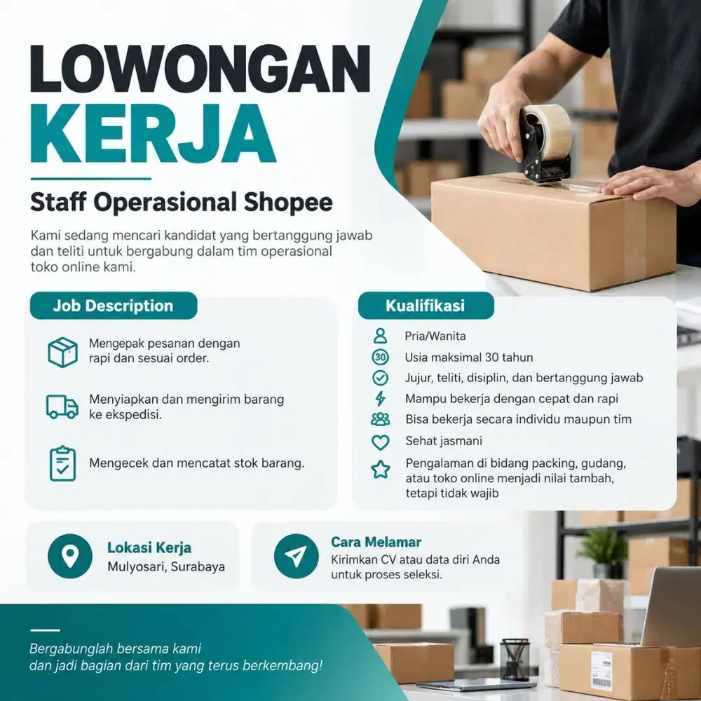 Staff Operasional Shopee