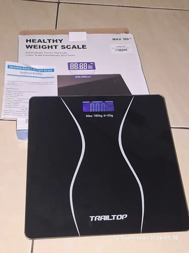 Timbangan Digital pakai baterai kondisi baru 1 hari pakai