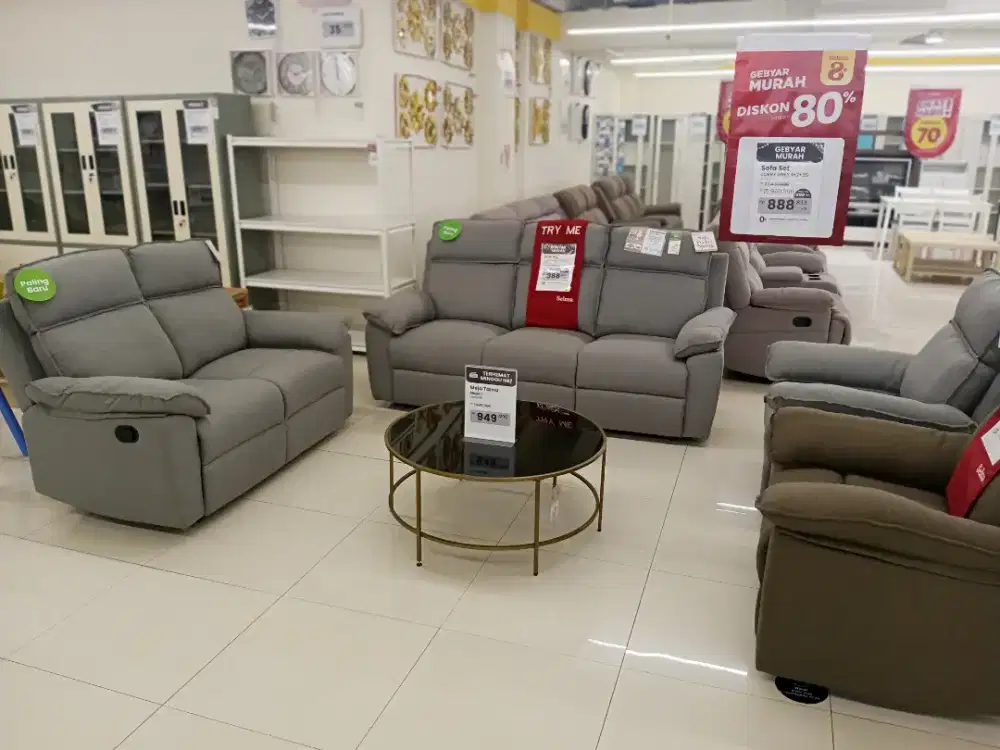 SOFA SET RECLINER MURAH