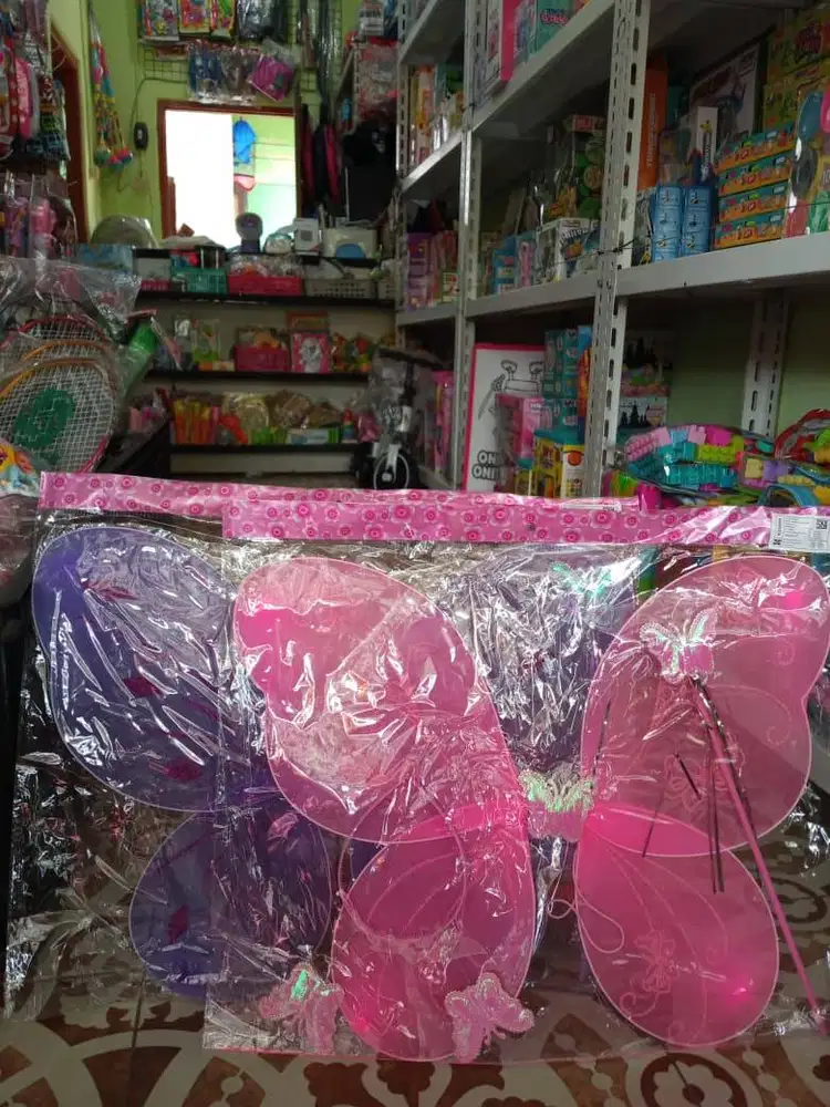 mainan anak sayap kupu-kupu polos
