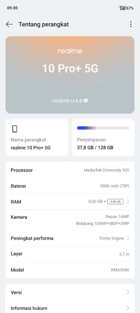 Realme 10 ProPLus 5G 8/128Gb