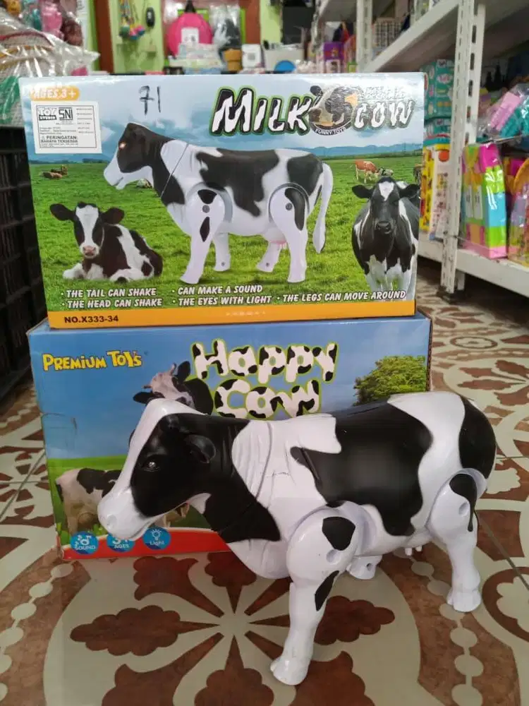 mainan anak sapi bateraii besar