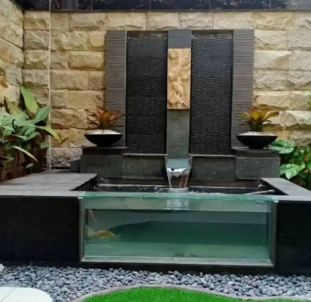 Kolam ikan koi minimalis