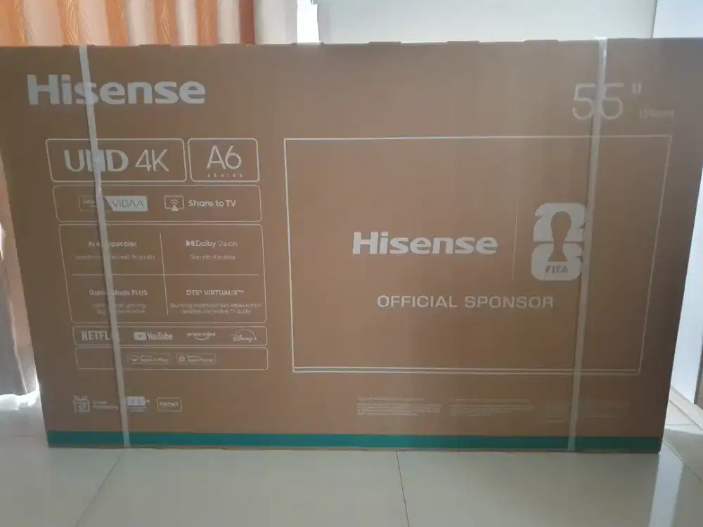 Dijual Hisense 4K 55A6Q Vidaa Smart Google TV