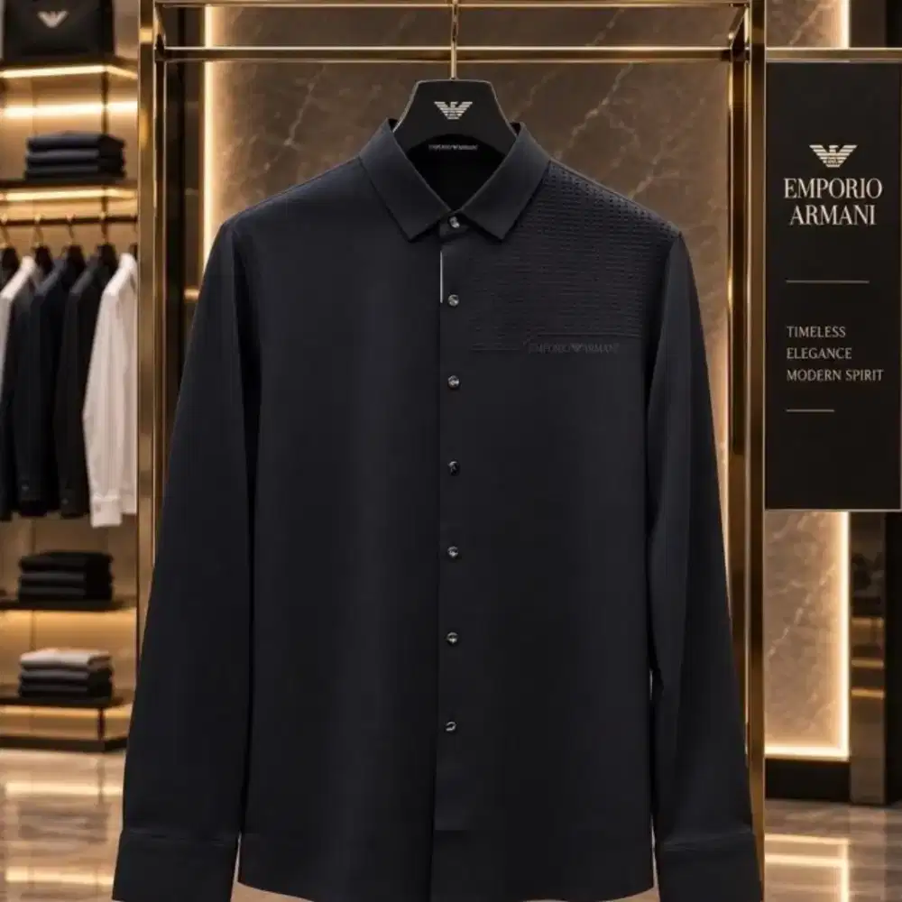 KEMEJA LENGAN PANJANG EMPERIO ARMANI CASUAL BRANDED IMPORT