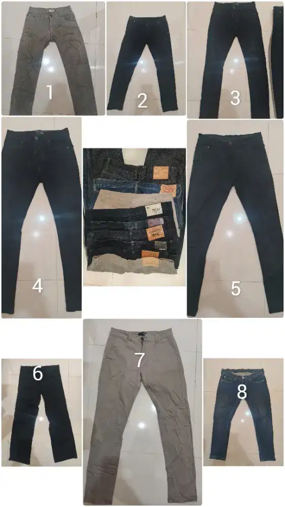 DIJUAL JEANS LAYAK PAKAI TAKE ALL 320k, TIDAK ADA PER PCS