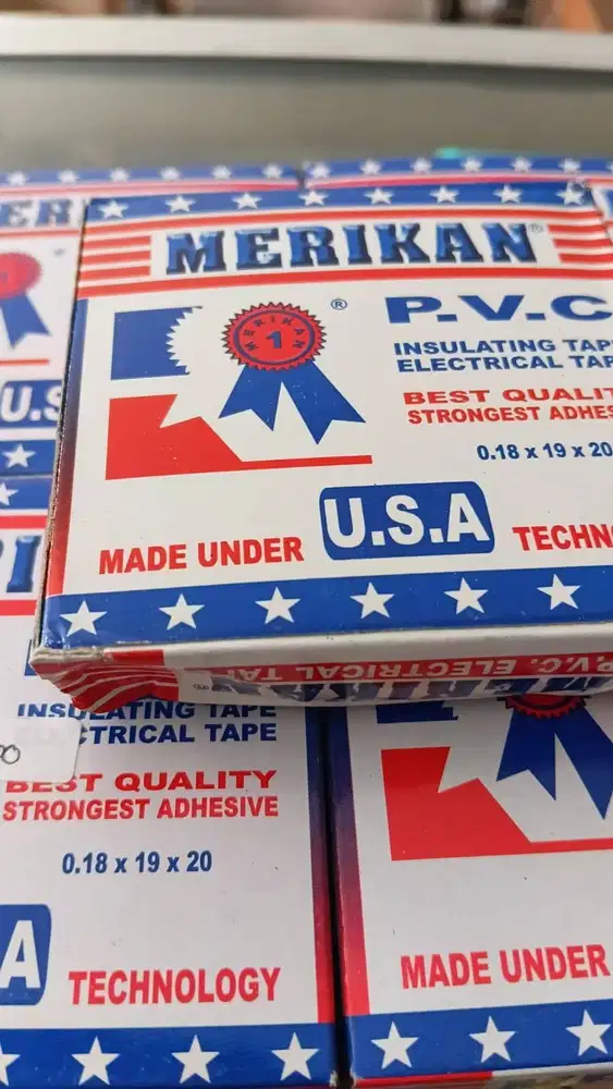 ISOLASI LISTRIK MERIKAN PVC 0.18 x 19 x 20M | ELECTRICAL TAPE