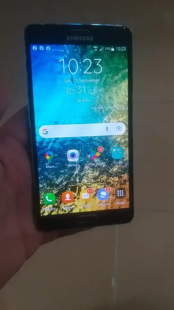 Samsung note 4 3/32gb siap pakai