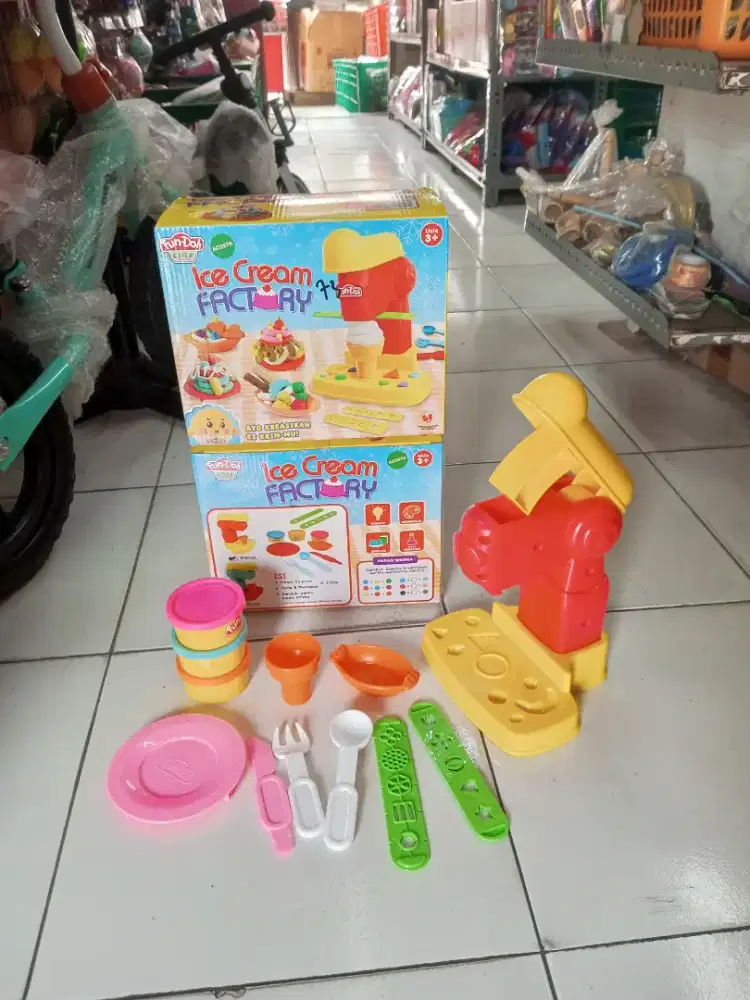 Mainan anak fundoh ice cream factory