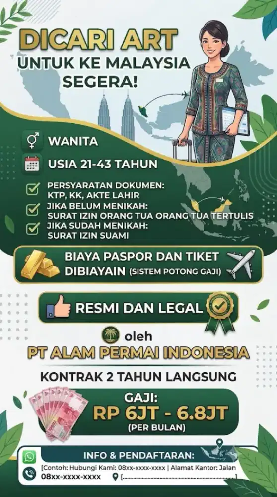 dicari art wanita!