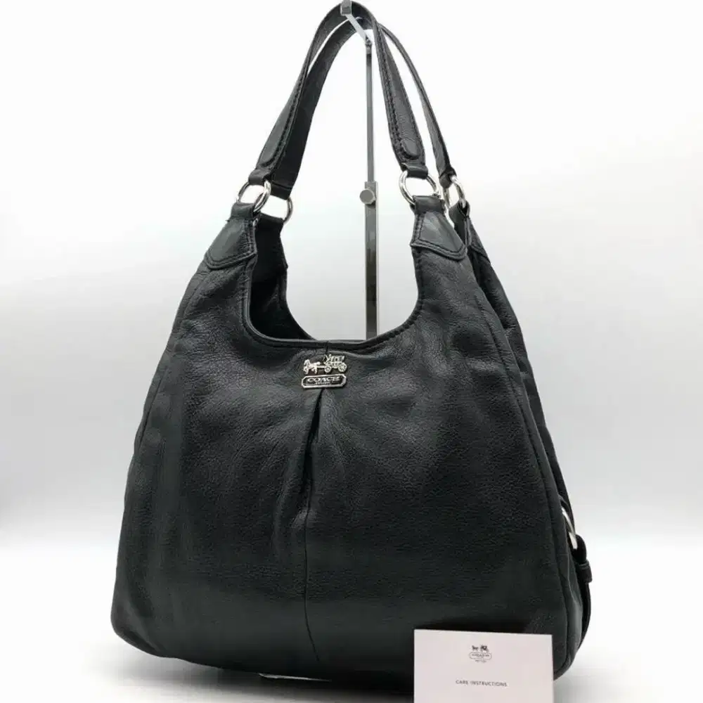 COACH Shoulder Bag Madison Maggie Black Vintage Authentic From Japan