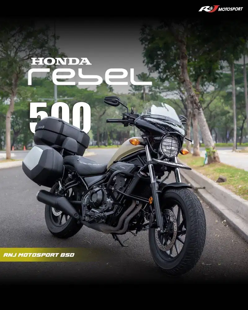 (Full Paper) Honda Rebel 500 Nik 2019 With Box and Windshield
