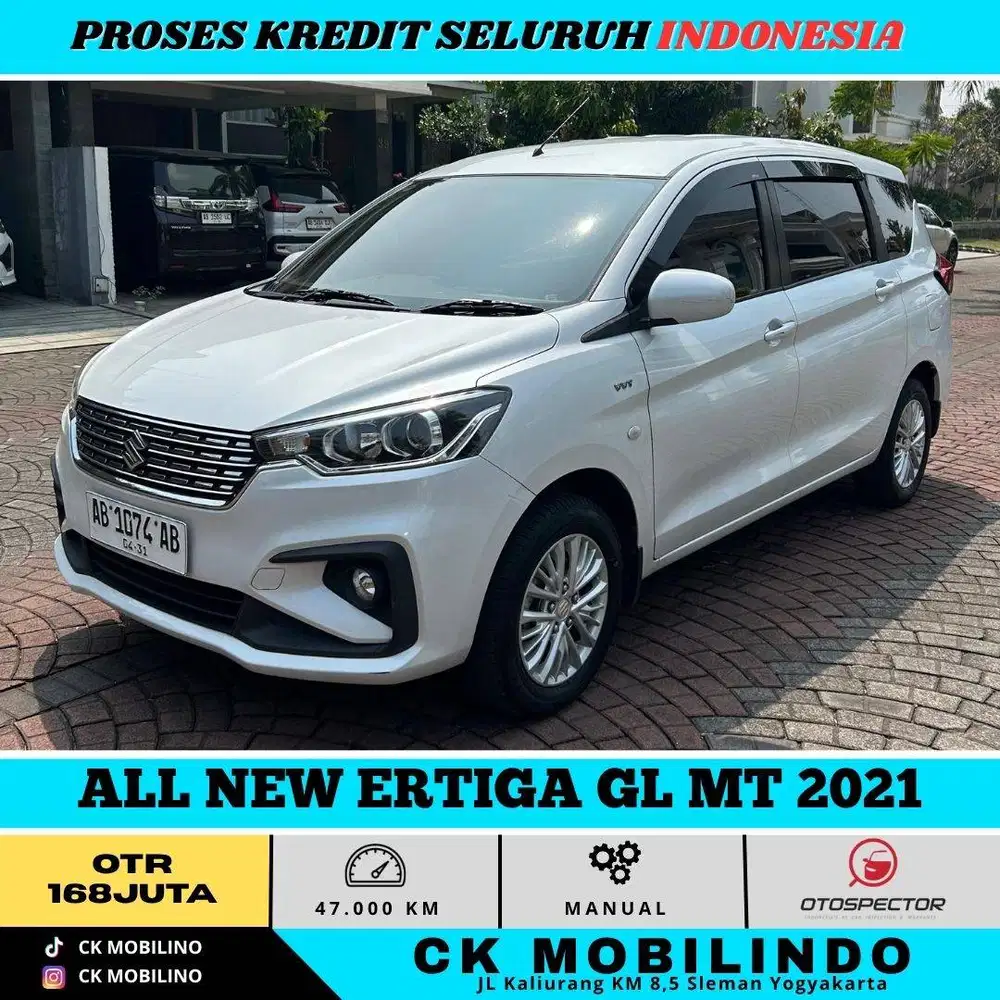 ALL NEW ERTIGA GL MT 2021 PUTIH PEMAKAIAN 2022