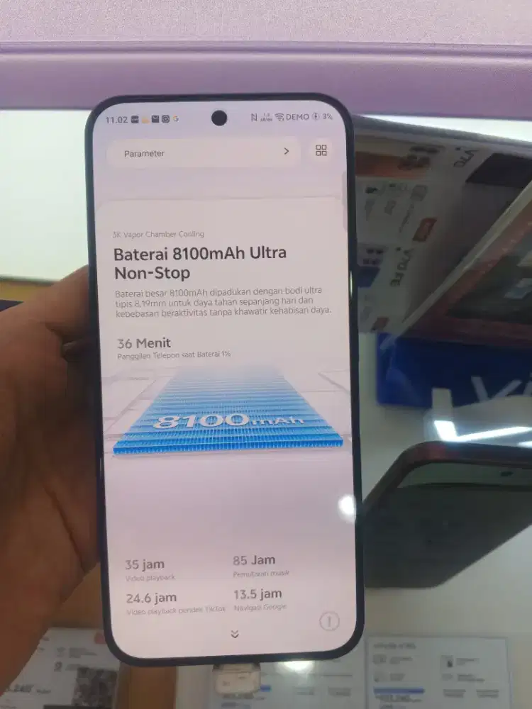 Vivo y 500 dengan baterai 8100mAh kuat berhari hari