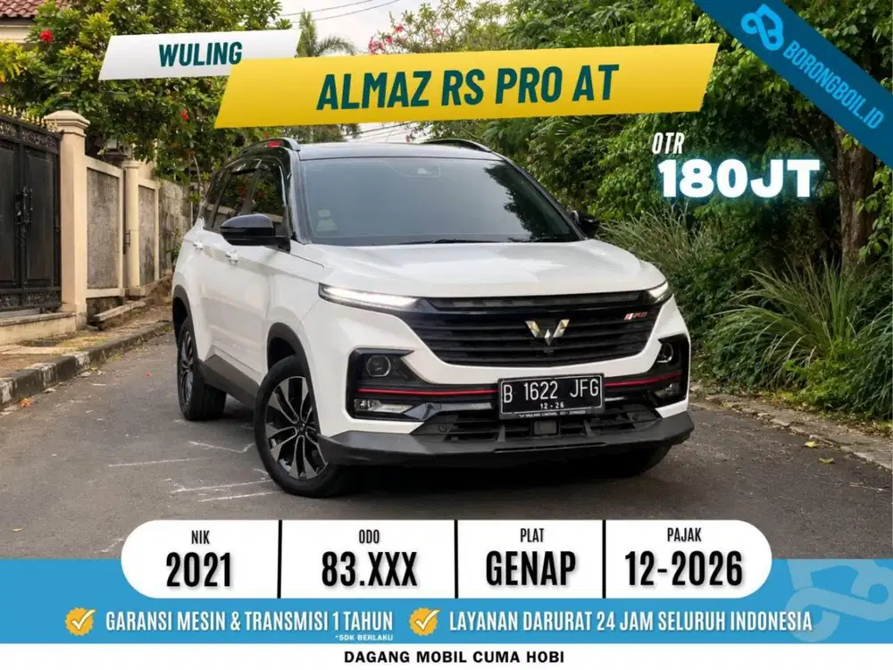 SIAP PAKAI! WULING ALMAZ 1.5 RS PRO 2021 PUTIH 