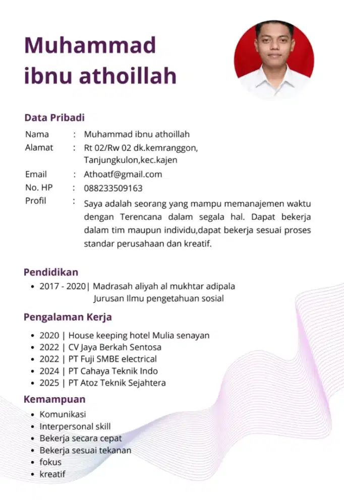 Cari kerja secepatnya