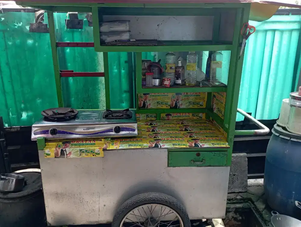Gerobak Mie Ayam/Bakso Full Besi Murah Nego Siap Pakai