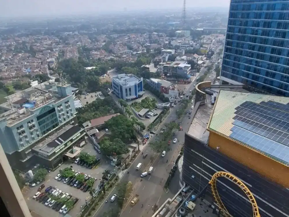 DIJUAL: APARTEMEN SEMI FURNISHED BRAND NEW POSISI HOOK DI TRANSPARK CIBUBUR  DEKAT LRT HARJAMUKTI