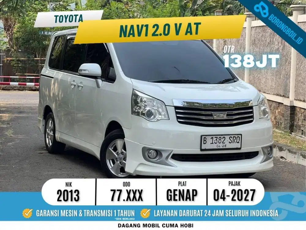 NEGO SAMPE DEAL! TOYOTA NAV1 2.0 AT V  2013 PUTIH