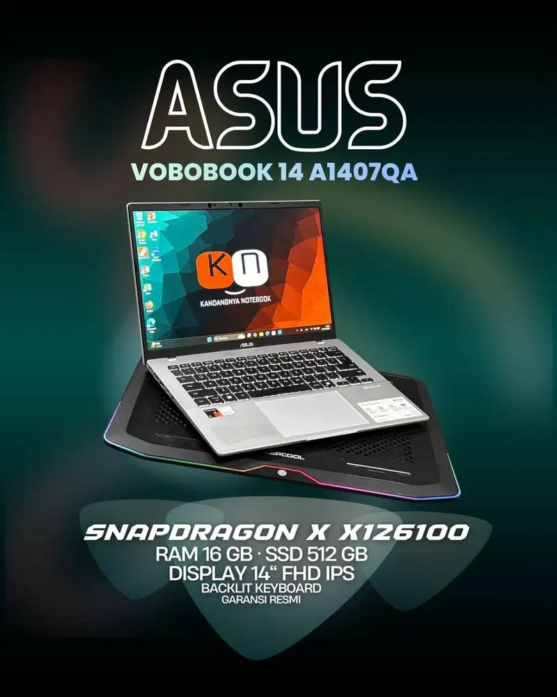 Asus Vivobook 14 A1407QA Snapdragon X X126100 RAM 16GB 512GB