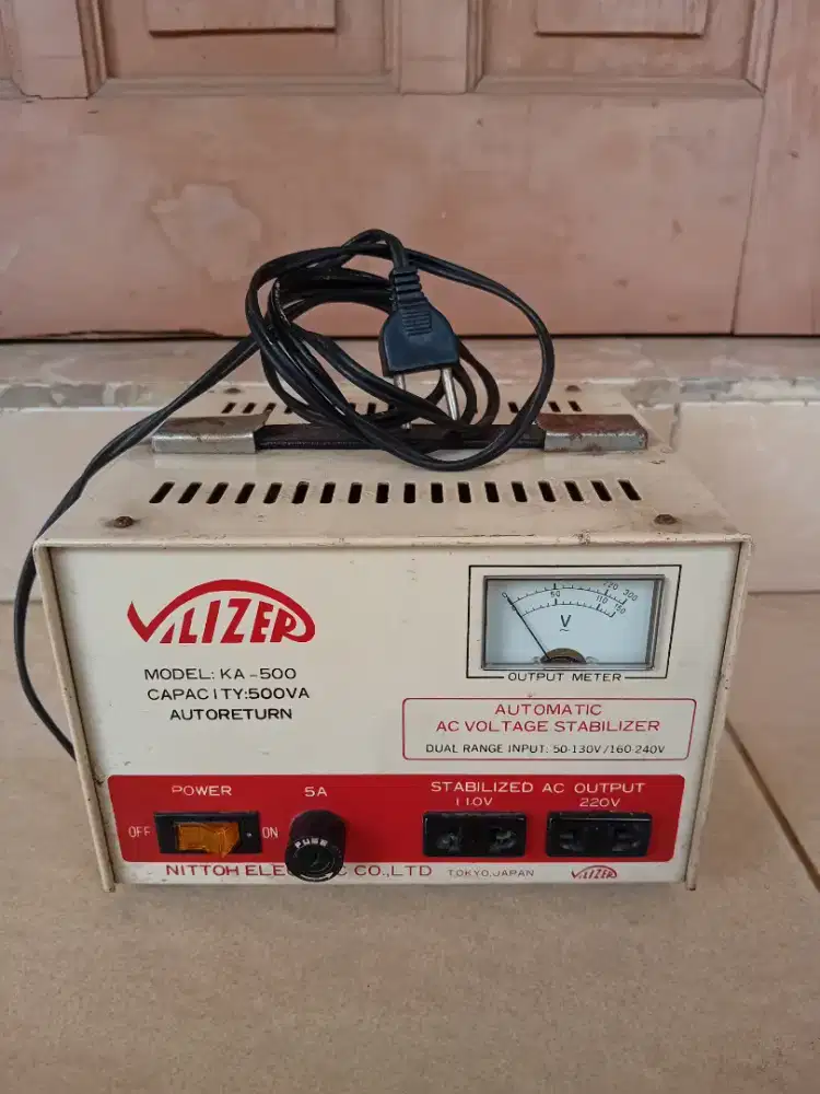 STAVOL VILIZER STABILIZER 500VA 500WATT ORIGINAL JAPAN