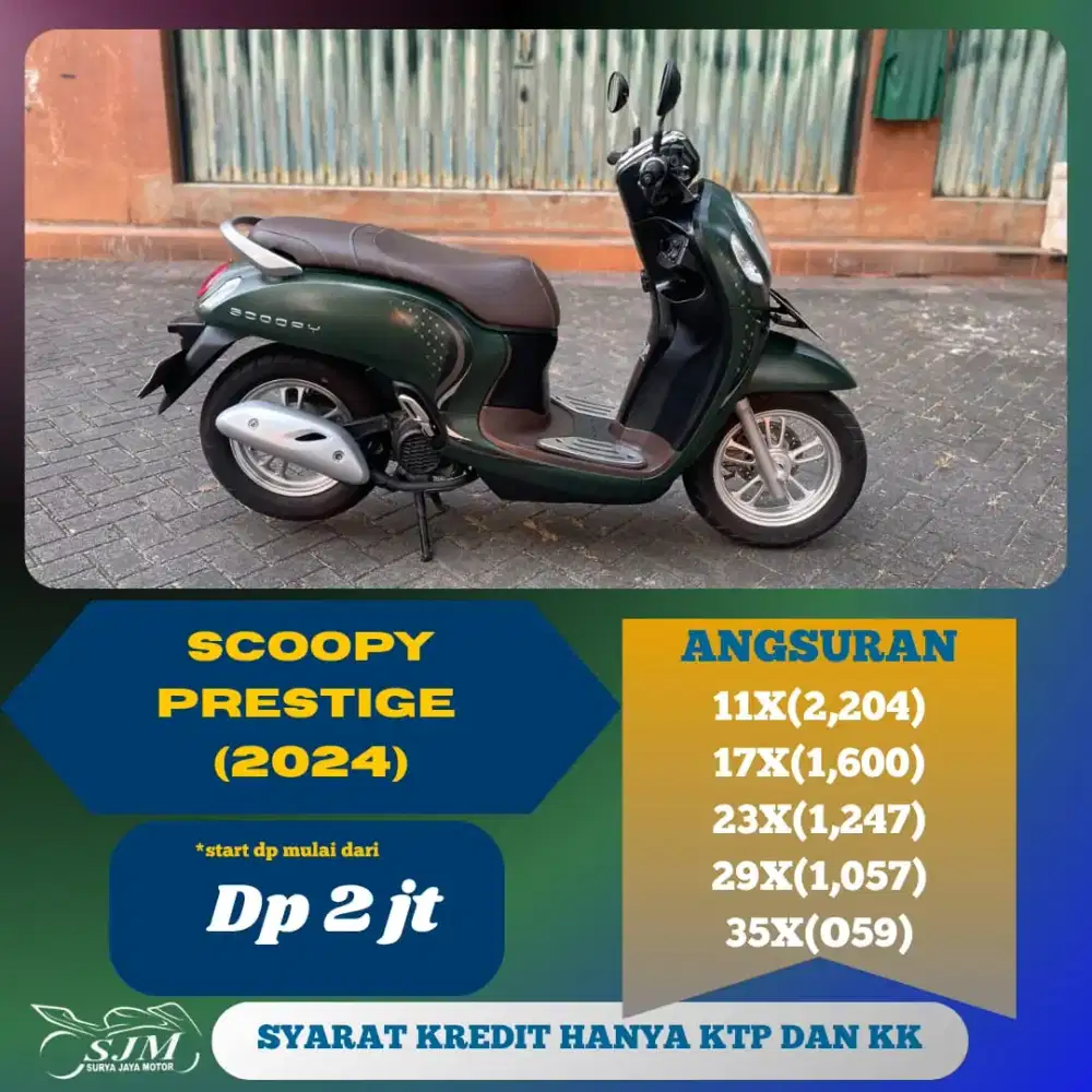HONDA SCOOPY PRESTIGE 2024 CASH & KREDIT