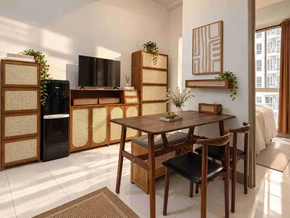 disewakan 2br full furnish tokyo riverside mewah bulanan all in