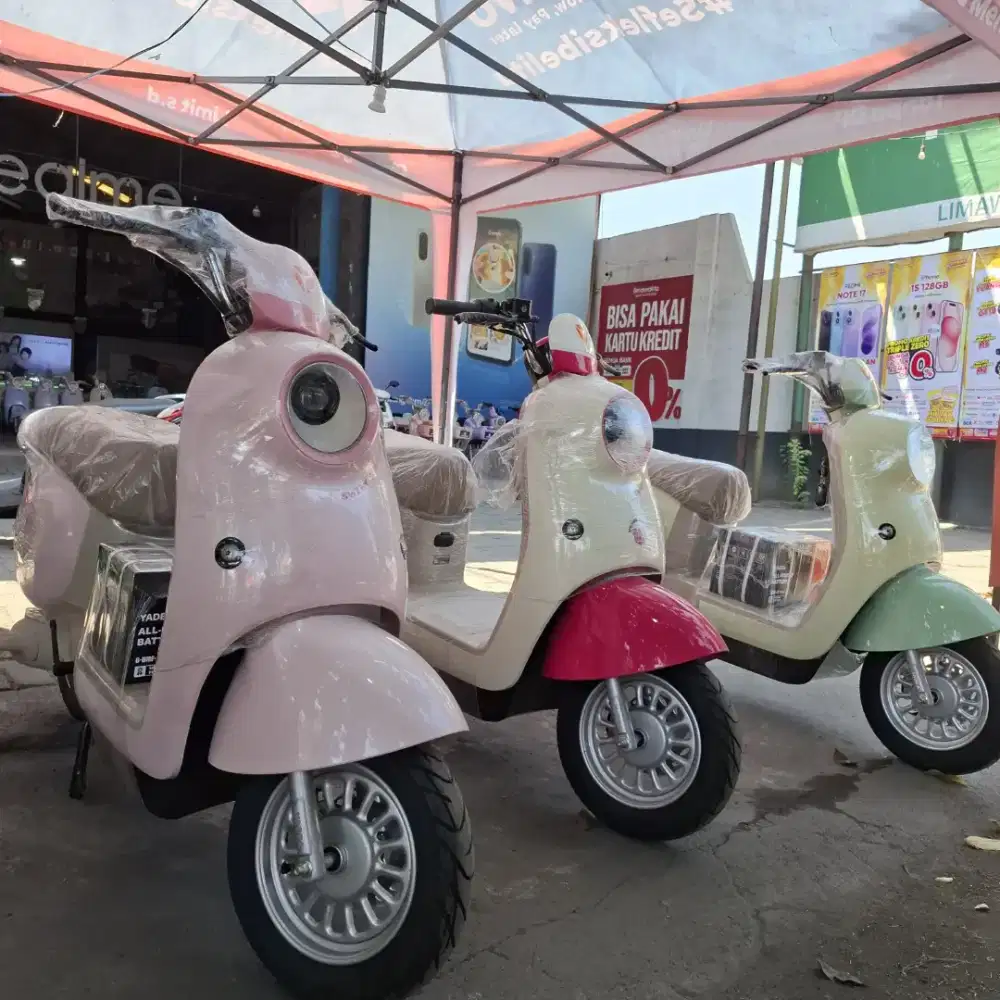 Promo kredit murah sepeda listrik yadea model terbaru cicilan serba 0