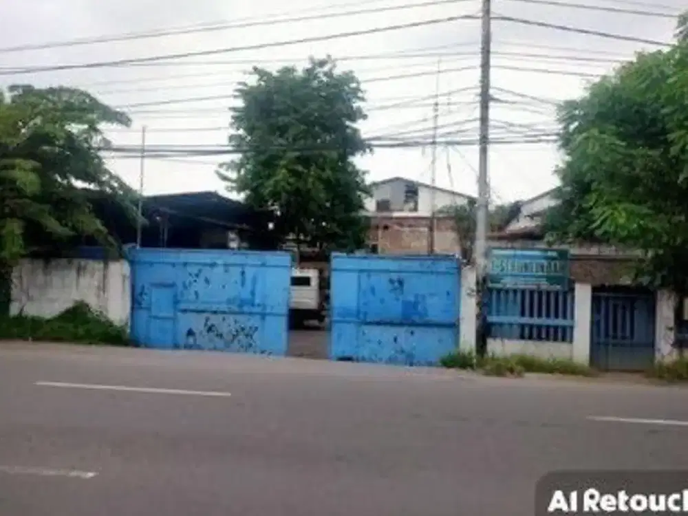 Gudang Raya Kletek Sidoarjo , Akses Container 40 , Bentuk Tanah Ngantong Bangunan Kantor 2 Lantai