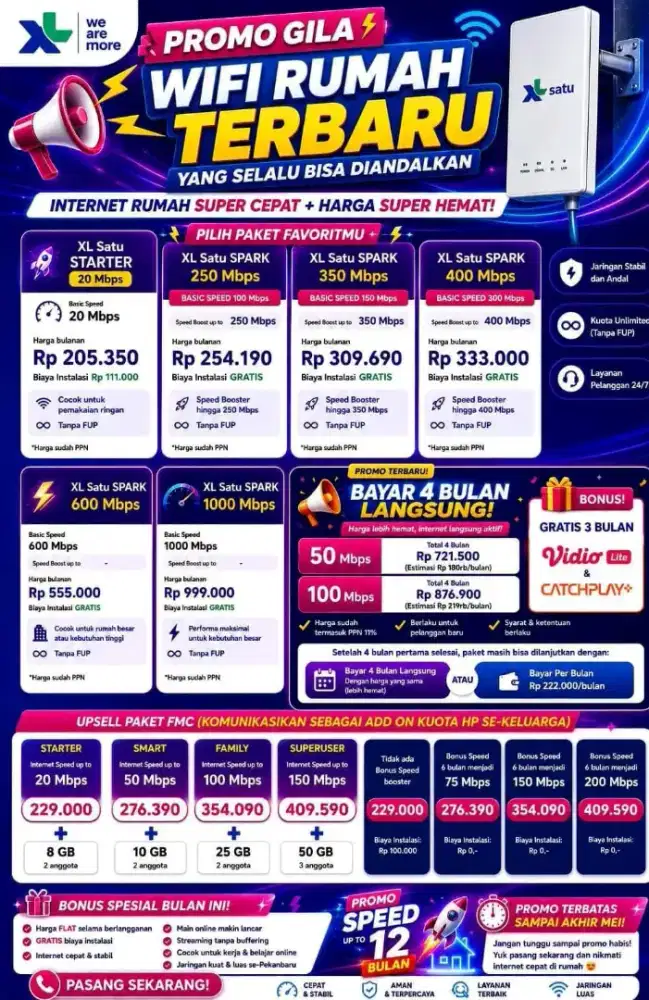 AYO SIAPA YG MAU PASANG WIFI XL.